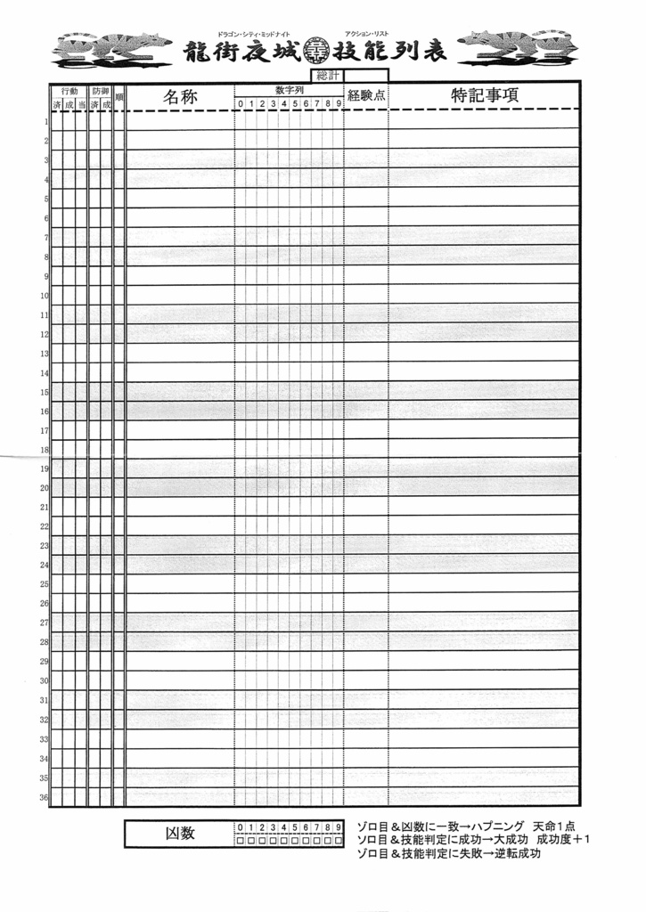 龍街夜城 (ドラゴンシティミッドナイト)