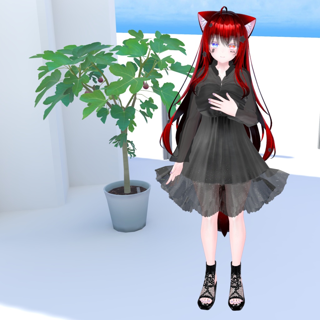 フローラルワンピ【6アバター対応】VRChat衣装