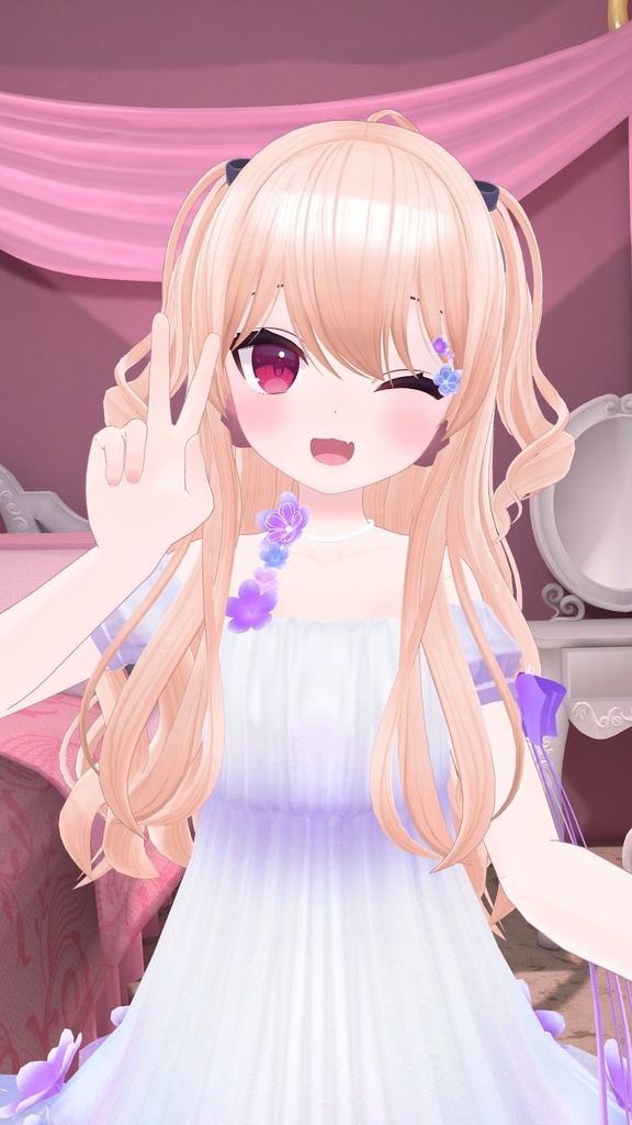 フローラルワンピ【6アバター対応】VRChat衣装