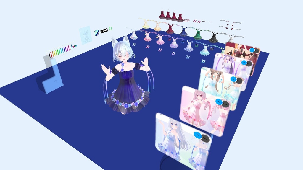 フローラルワンピ【6アバター対応】VRChat衣装