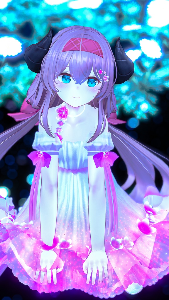 フローラルワンピ【6アバター対応】VRChat衣装