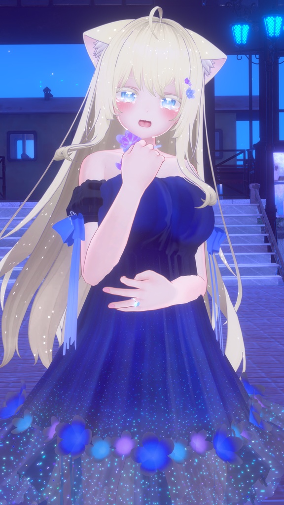 フローラルワンピ【6アバター対応】VRChat衣装