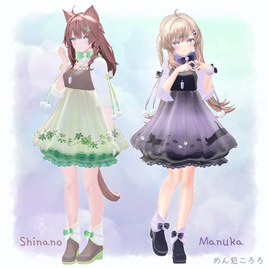 ふらっふぃふわりワンピ(VRChat衣装)