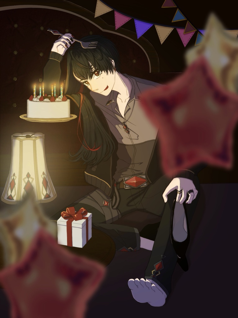 【亜支目田千古】誕生日グッズ2024 アクリルブロック