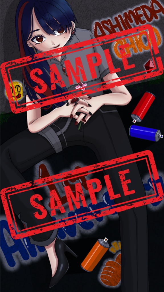 【亜支目田千古】1周年記念グッズ2024 スマホスタンド