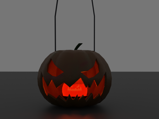 【3Dモデル】パンプキンランタン