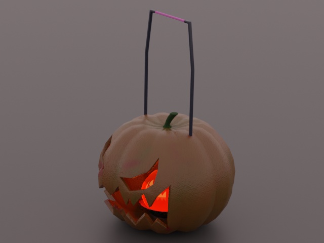 【3Dモデル】パンプキンランタン