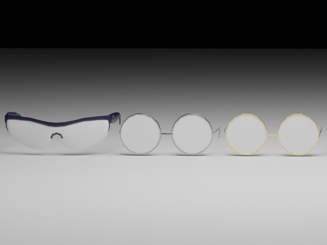 【3Dモデル】眼鏡/サングラス