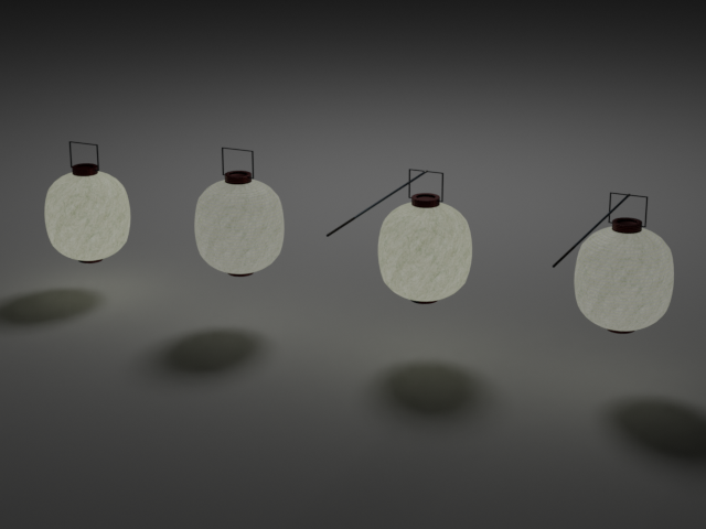 【3Dモデル】提灯