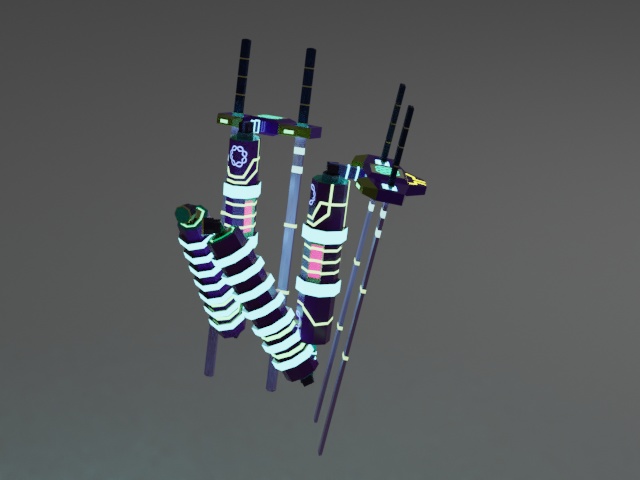 【3Dモデル】アームと剣(アニメーション有