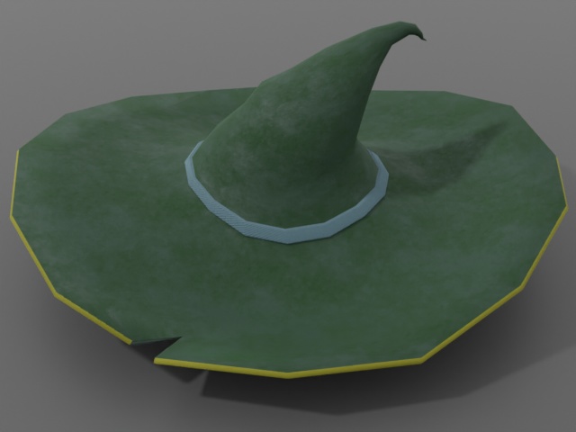 【3Dモデル】WitchHat(魔女の帽子)