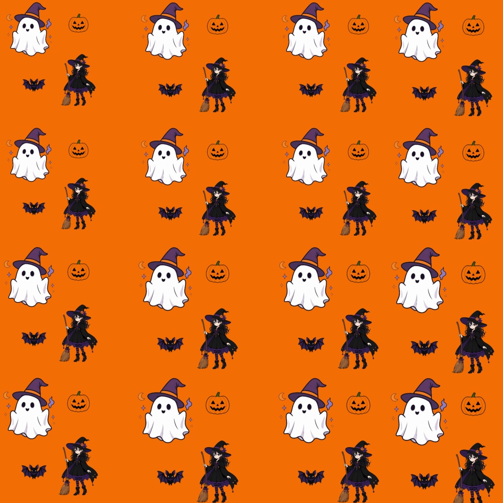 ハロウィン　デジタルペーパー