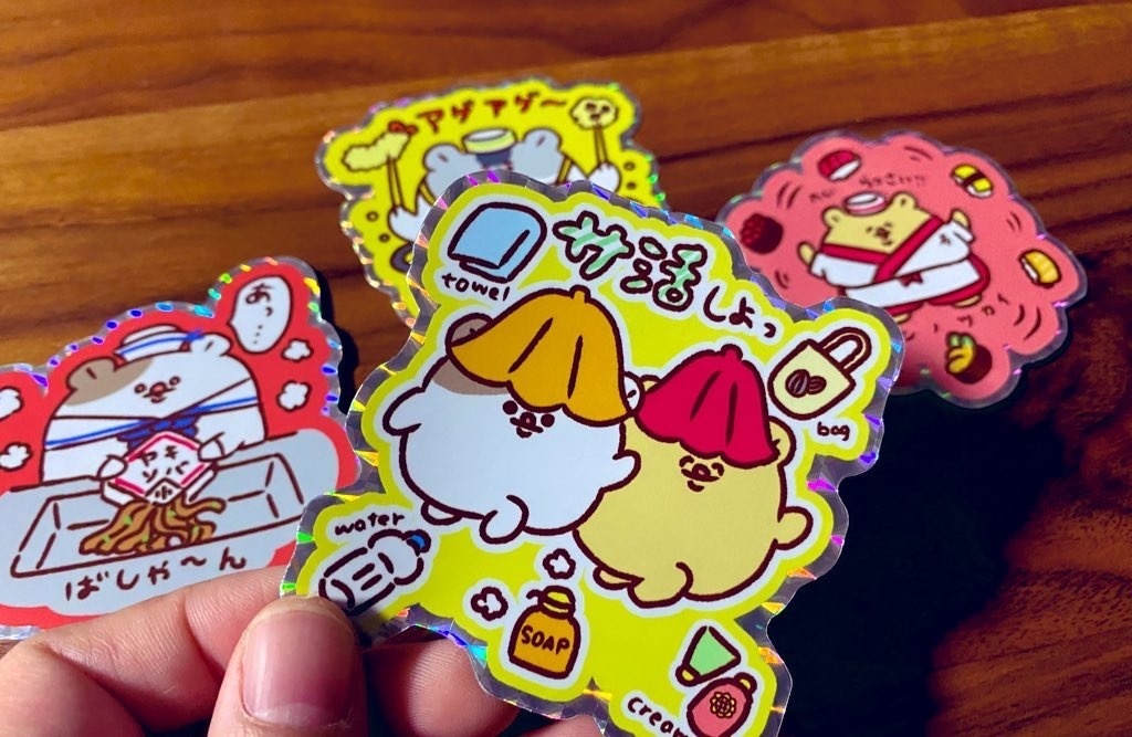 ハムスターのステッカー(大)