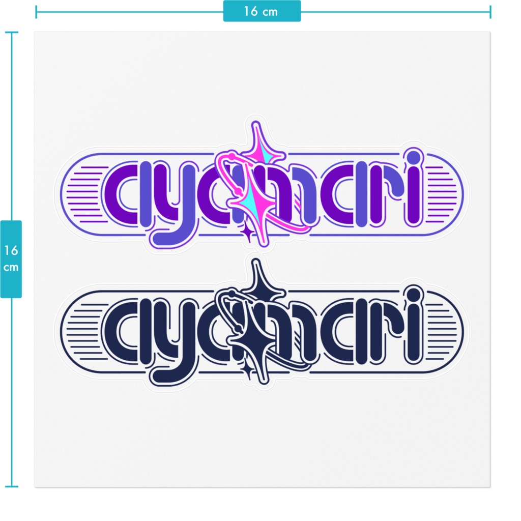 綾鞠のロゴステッカー