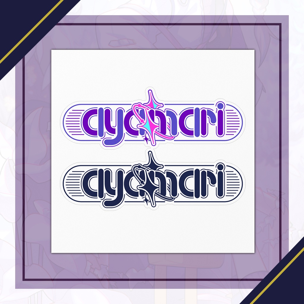 綾鞠のロゴステッカー