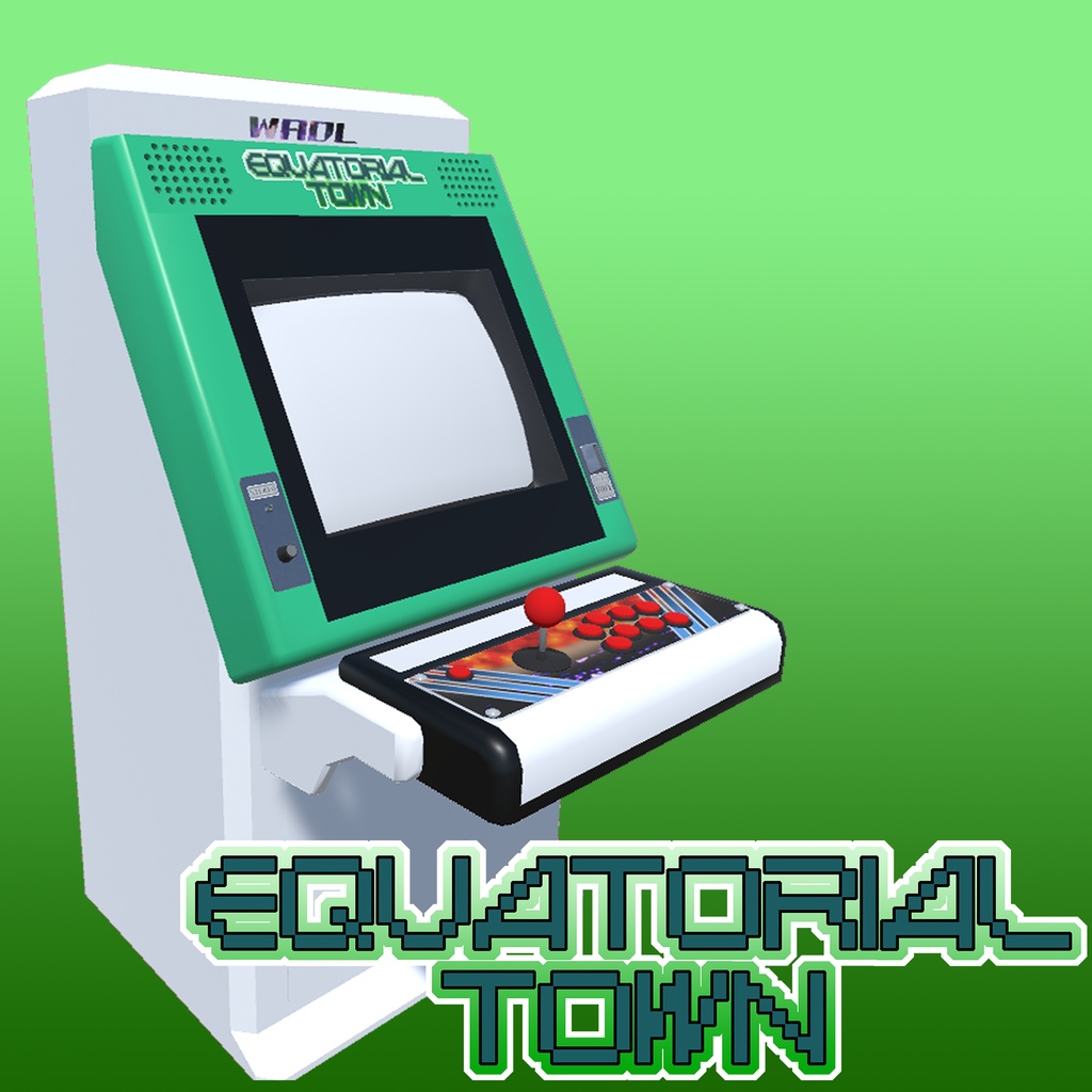 【3Dモデル】小型対面式アーケード筐体「EQUATORIAL TOWN」
