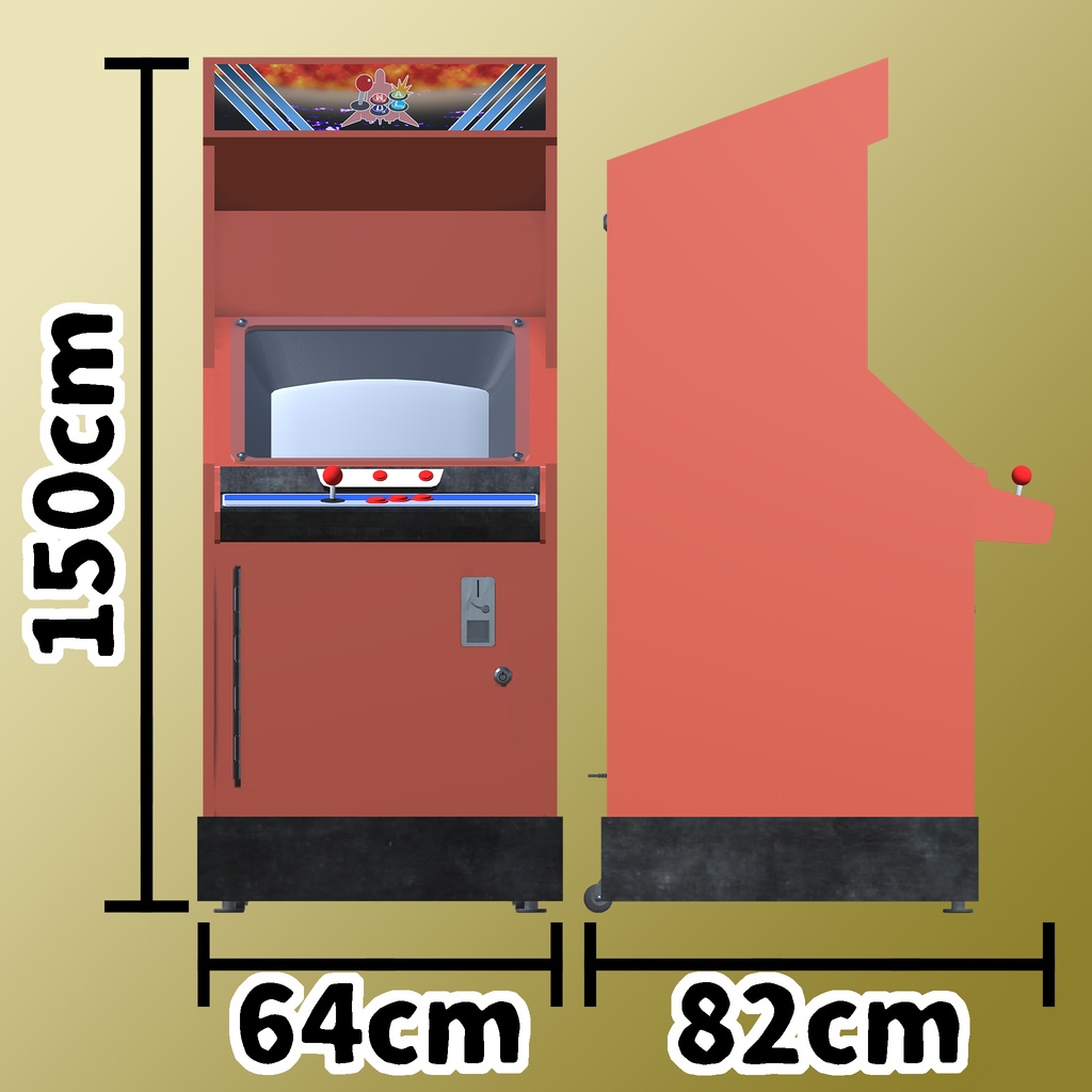 【3Dモデル】ウォーパルド印の駄菓子屋筐体【本体無料】