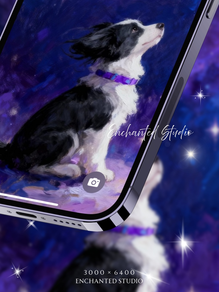 【スマホ用壁紙】ボーダーコリー / Border Collie -わんちゃんシリーズ