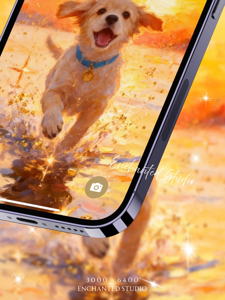 【スマホ用壁紙】ゴールデンレトリバー / Golden Retriever -わんちゃんシリーズ