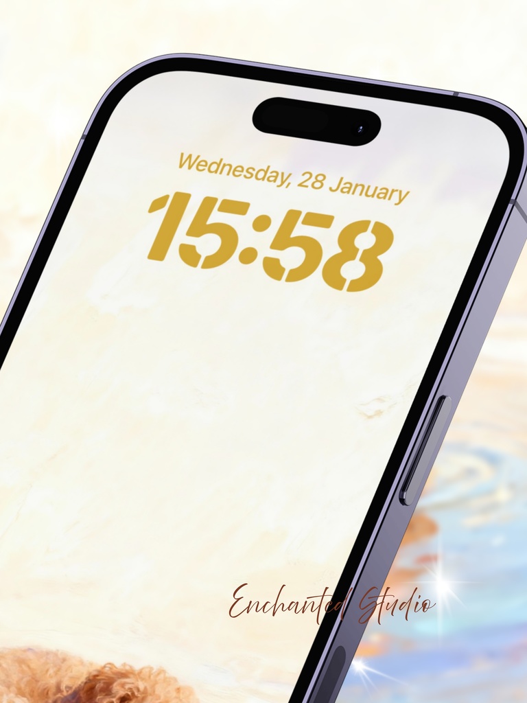 【スマホ用壁紙】トイプードル/PoodleTeddy -わんちゃんシリーズ