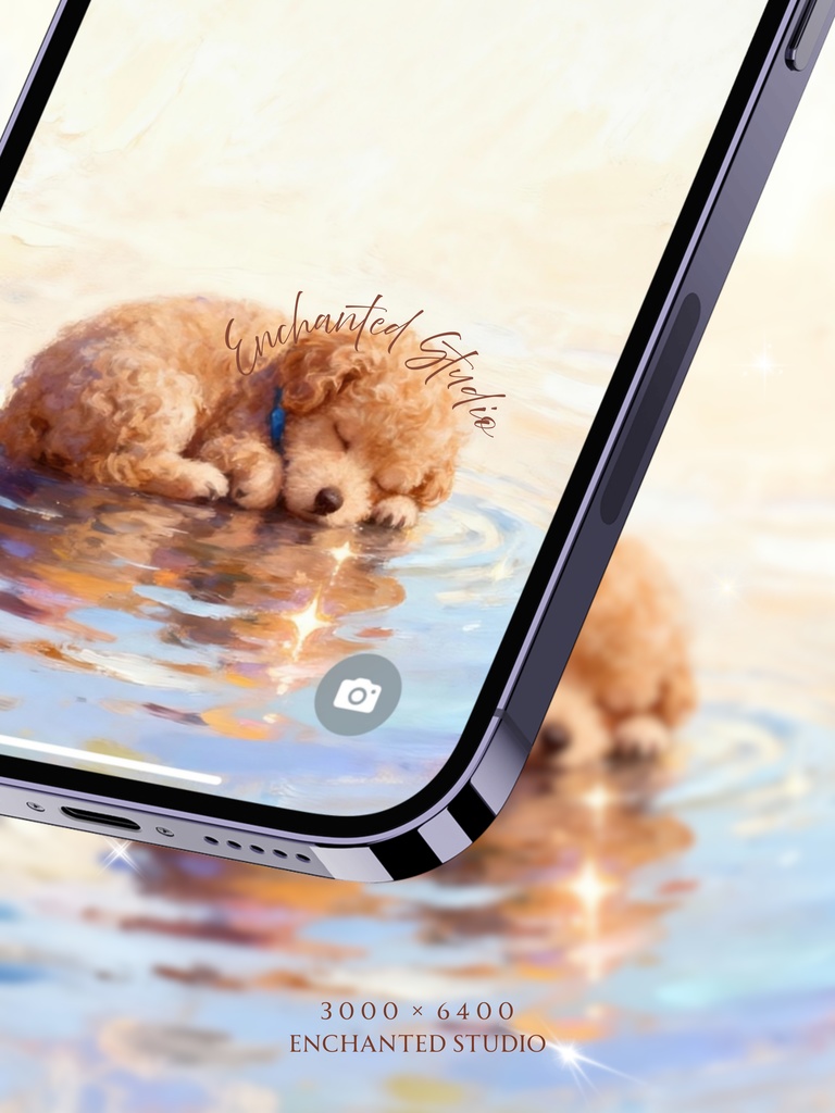 【スマホ用壁紙】トイプードル/PoodleTeddy -わんちゃんシリーズ