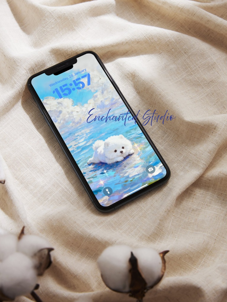 【スマホ用壁紙】ポメラニアン / Pomeranian -わんちゃんシリーズ