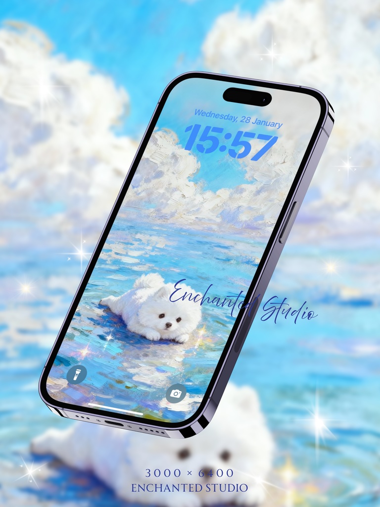 【スマホ用壁紙】ポメラニアン / Pomeranian -わんちゃんシリーズ