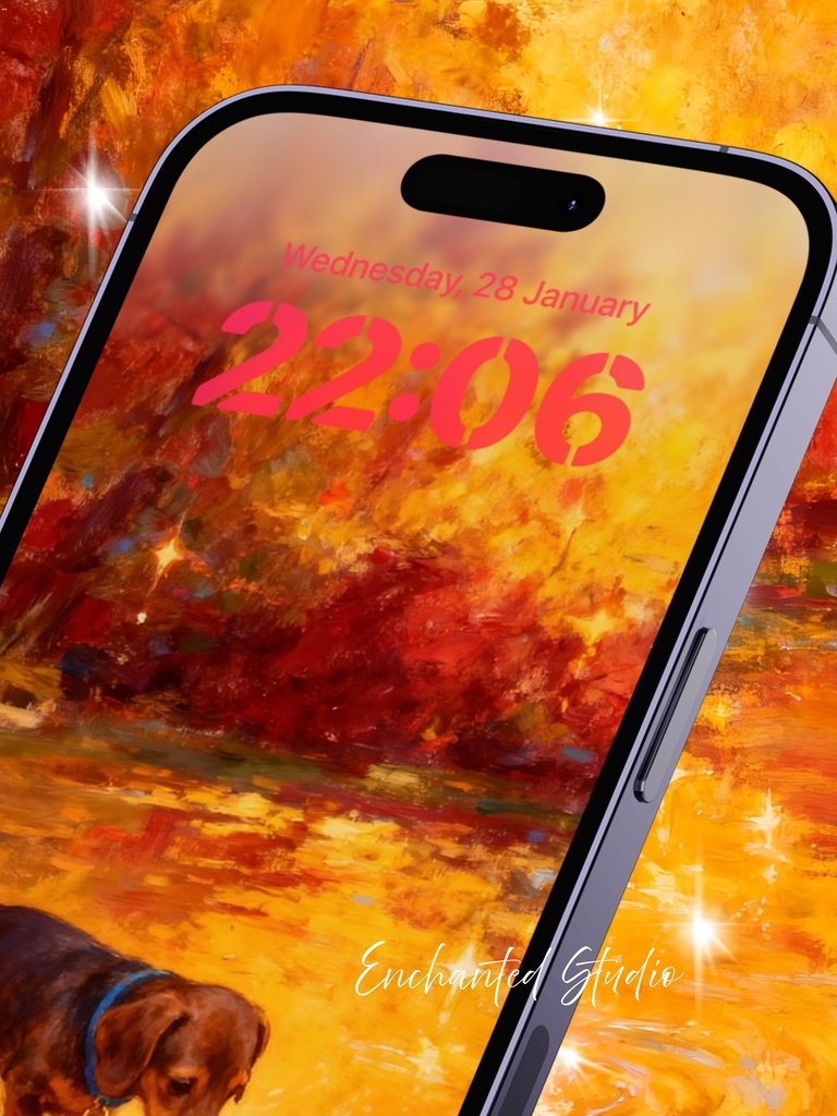 【スマホ用壁紙】ダックスフンド / Dachshund -わんちゃんシリーズ