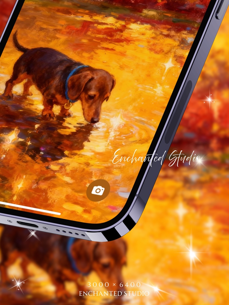 【スマホ用壁紙】ダックスフンド / Dachshund -わんちゃんシリーズ