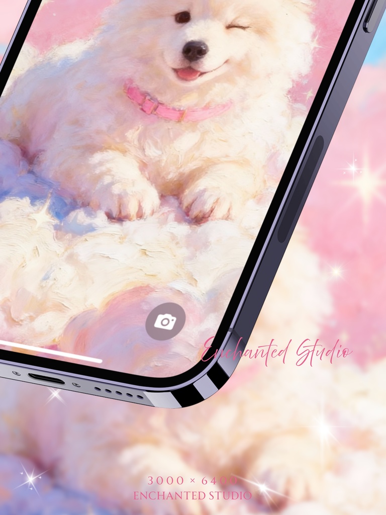 【スマホ用壁紙】サモエド / Samoyed -わんちゃんシリーズ