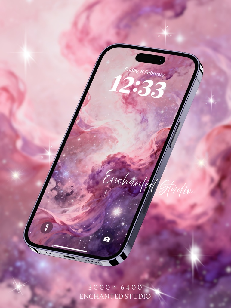 【スマホ壁紙】愛を惹きつける「恋の星雲」|運命の引き寄せ・心の充足