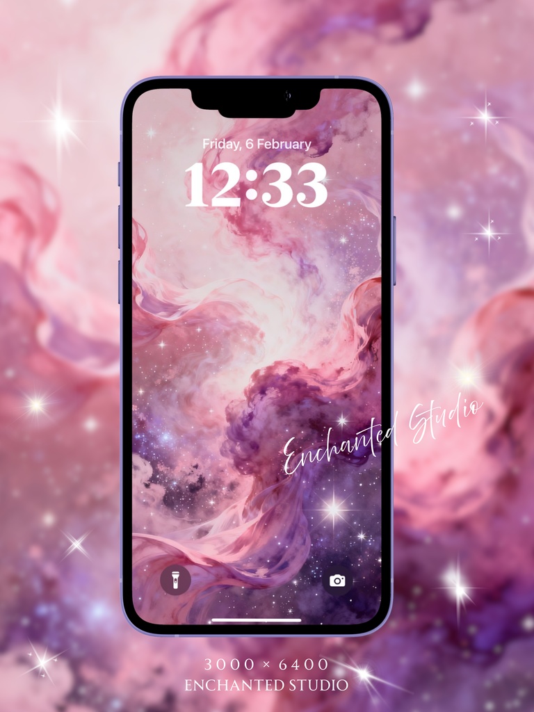 【スマホ壁紙】愛を惹きつける「恋の星雲」｜運命の引き寄せ・心の充足 