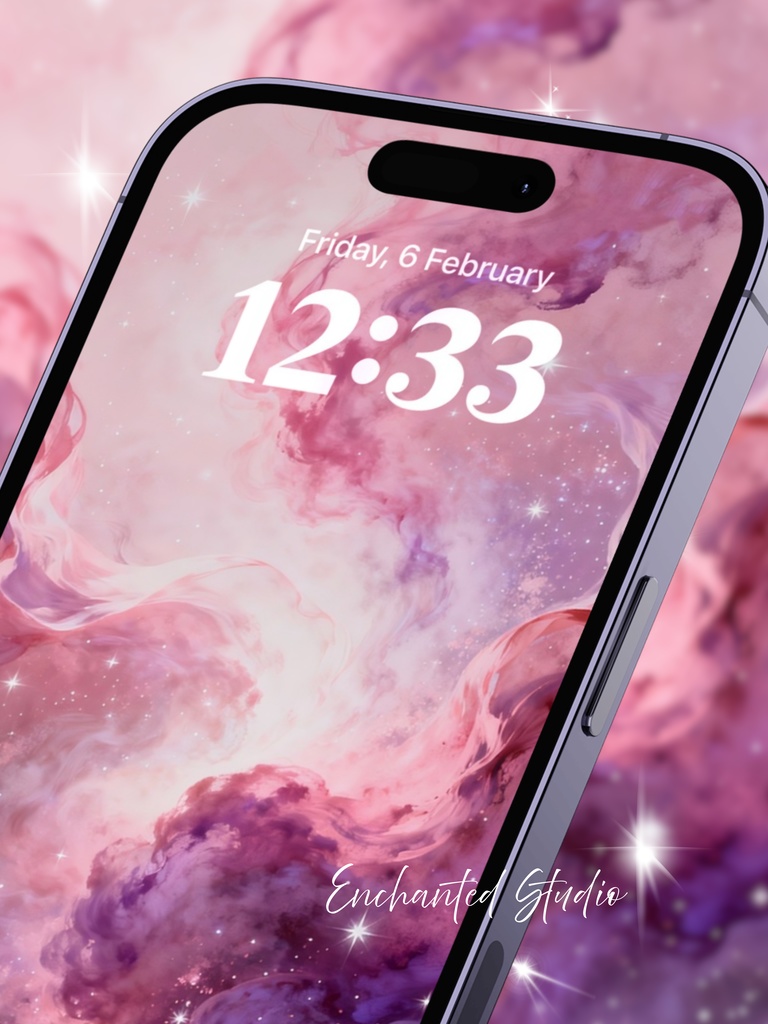 【スマホ壁紙】愛を惹きつける「恋の星雲」|運命の引き寄せ・心の充足