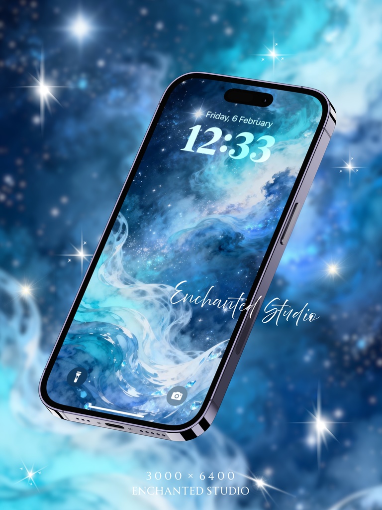 【スマホ壁紙】静寂の「アクア・ネブラ」|心の浄化・思考のクリア化