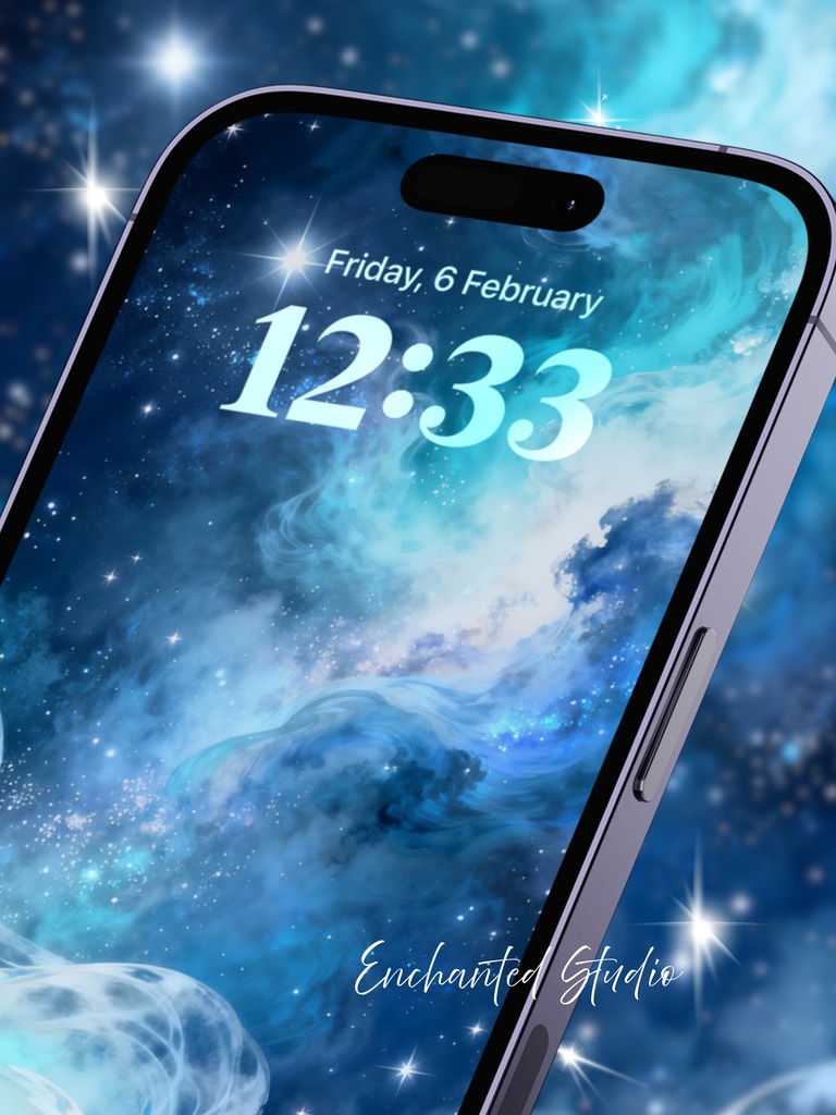 【スマホ壁紙】静寂の「アクア・ネブラ」|心の浄化・思考のクリア化