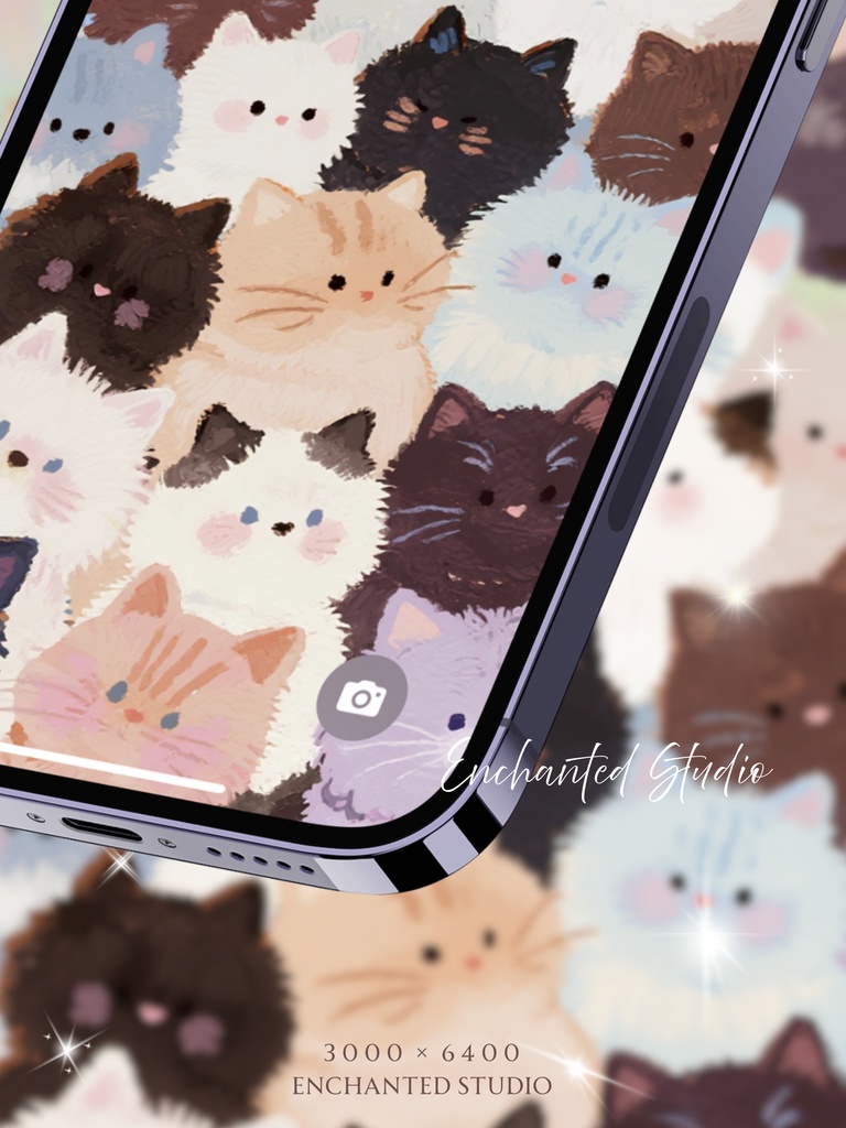 【スマホ壁紙】猫のアーカイブ — もふもふマシュマロ猫