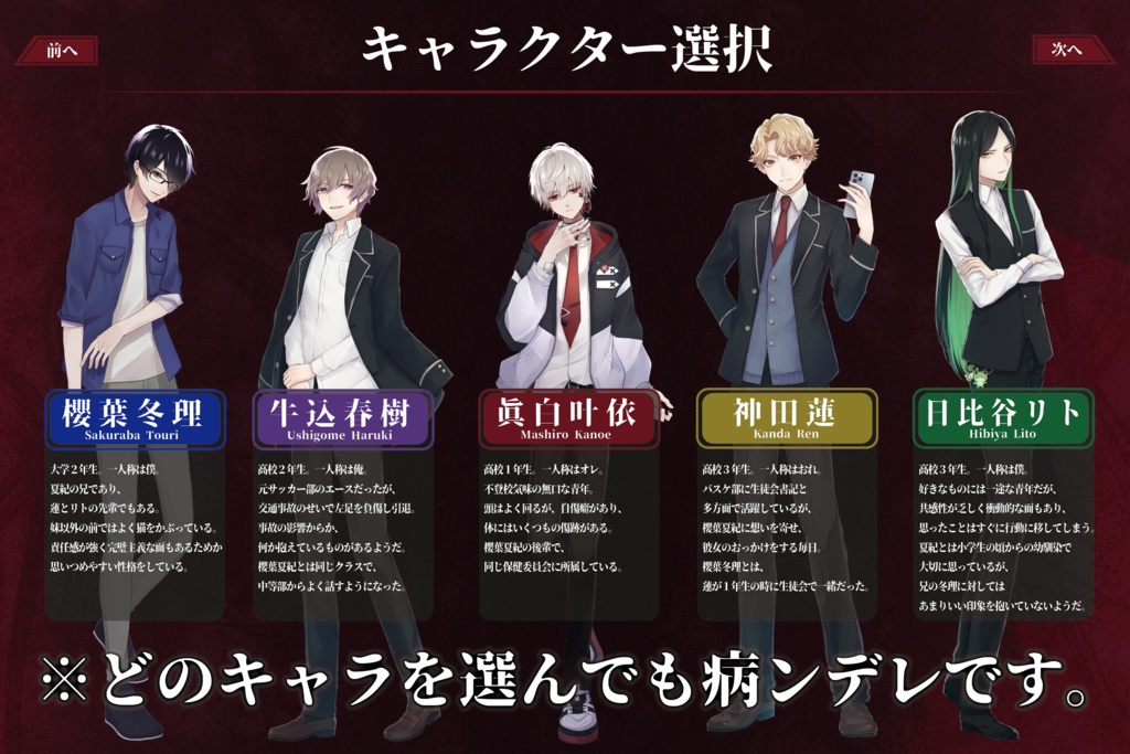 【マダミス】容疑者は全員病ンデレ男?!神田家別荘殺人事件【GMレス可5人用】