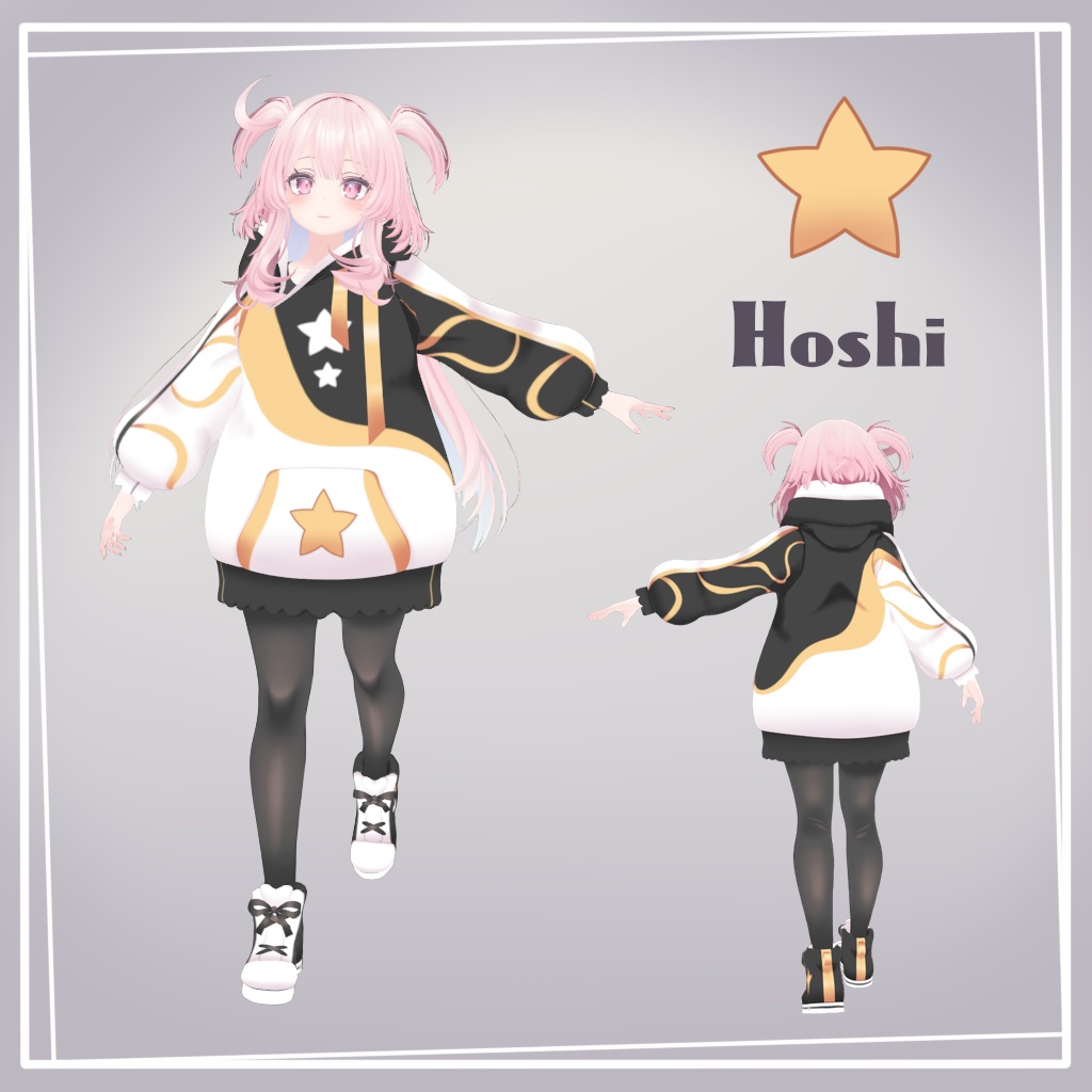 【セレスティア対応】Cute Ovesized Hoodie Sweater Outfit 3D - VRC