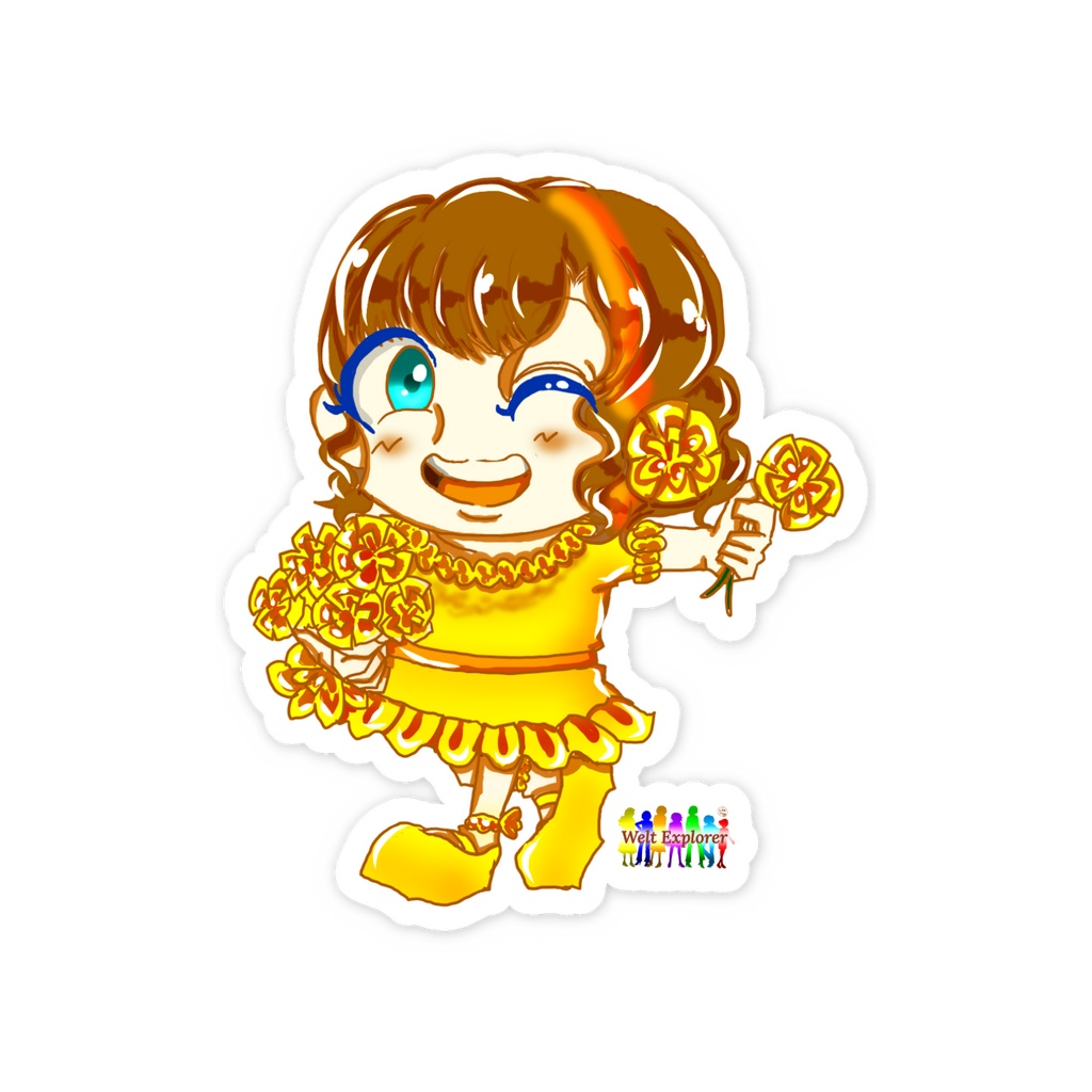 Golden Paradise"~Dear Mary~" Sticker (Merle)