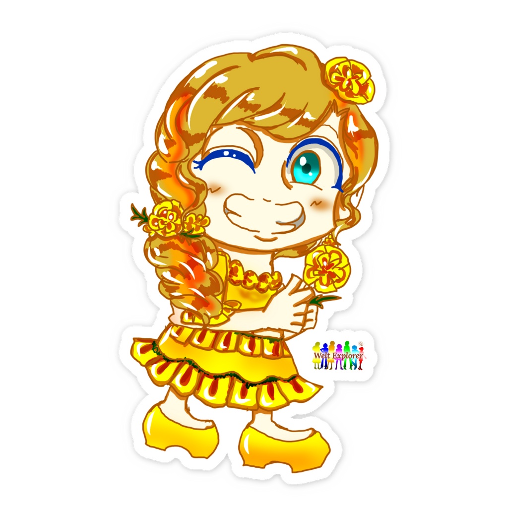 Golden Paradise"~Dear Mary~" Sticker (Helene)