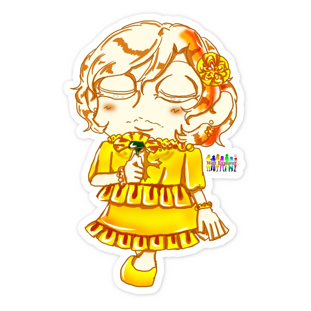Golden Paradise"~Dear Mary~" Sticker (Leka)