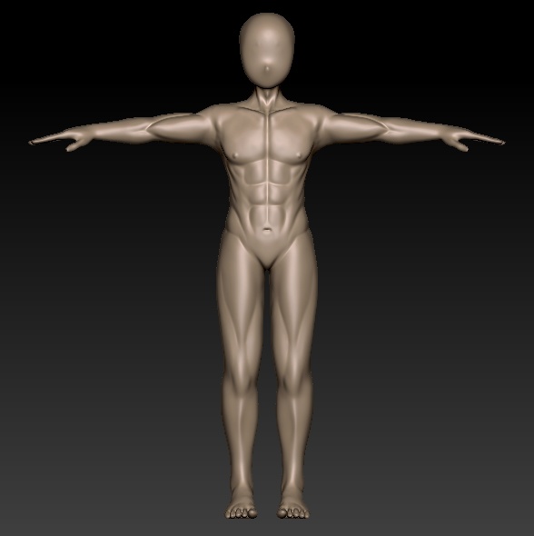ZBrush 男性素体