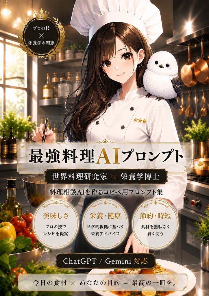 最強料理AIプロンプト Ver1.0【データ素材版】