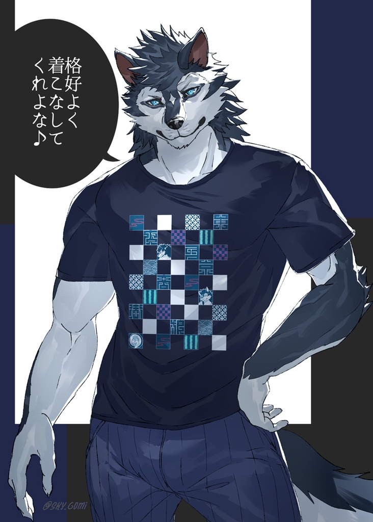 「東京人狼商店街」オリジナルTシャツ【黒】