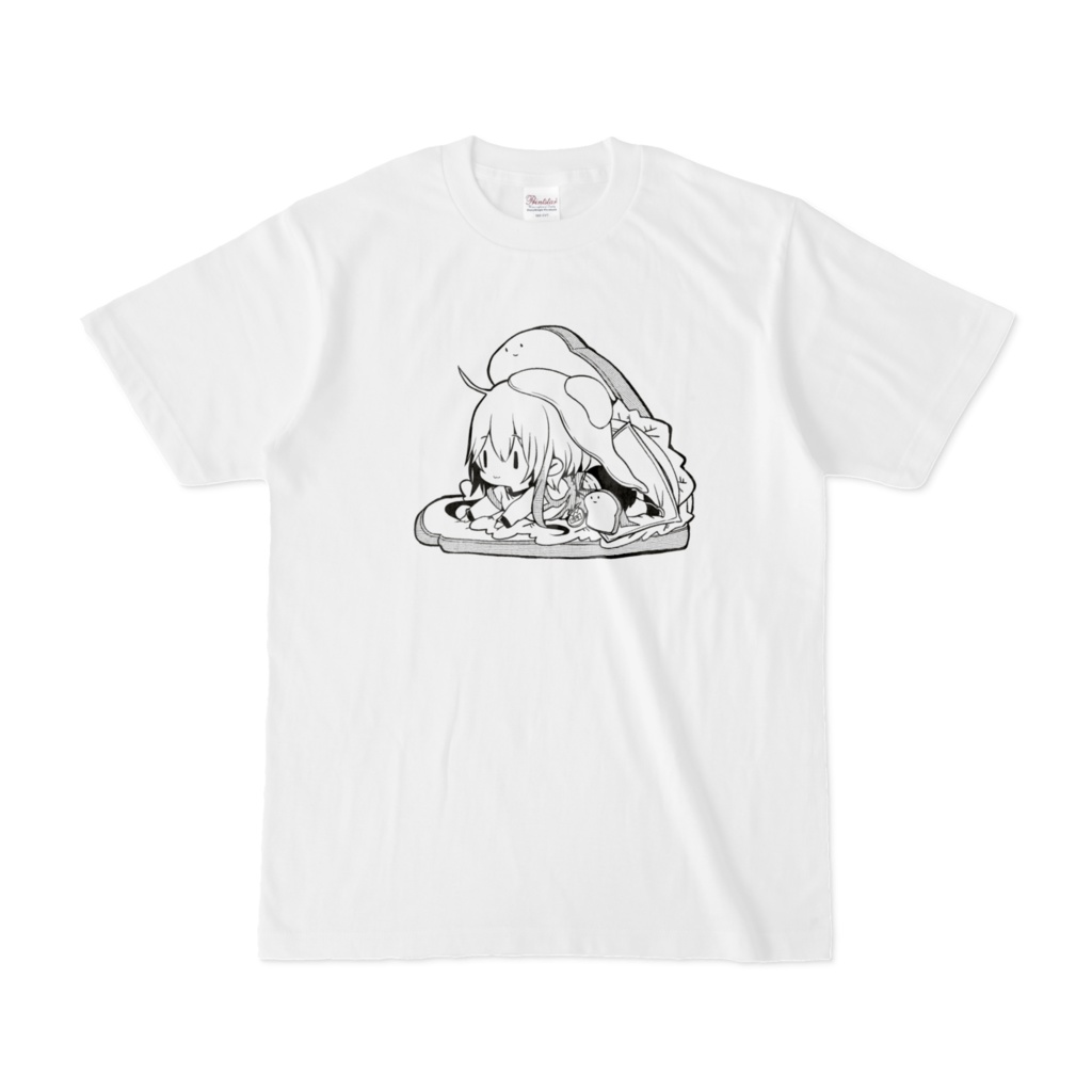 パンにはさまれるユキTシャツ