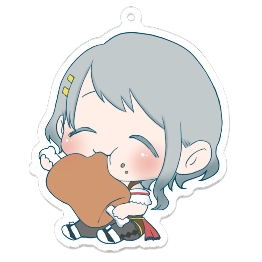 おにく大好きこまいさんアクキー