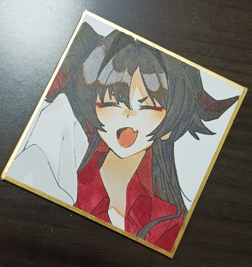 ブルアカ カスミ 豆色紙
