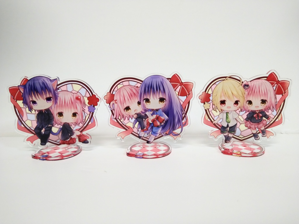 【はぴろい】ハートアクリルスタンド