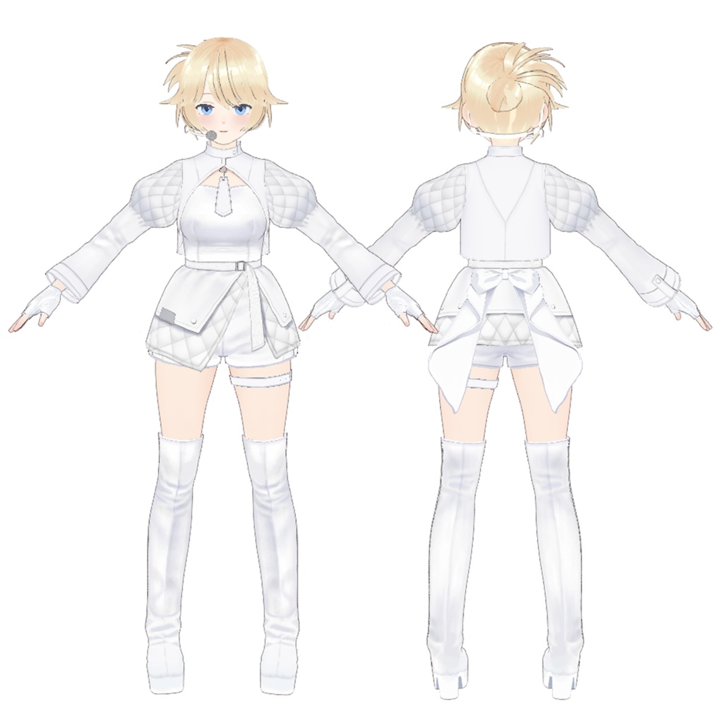 【VRoid】まっしろなアイドル衣装セット