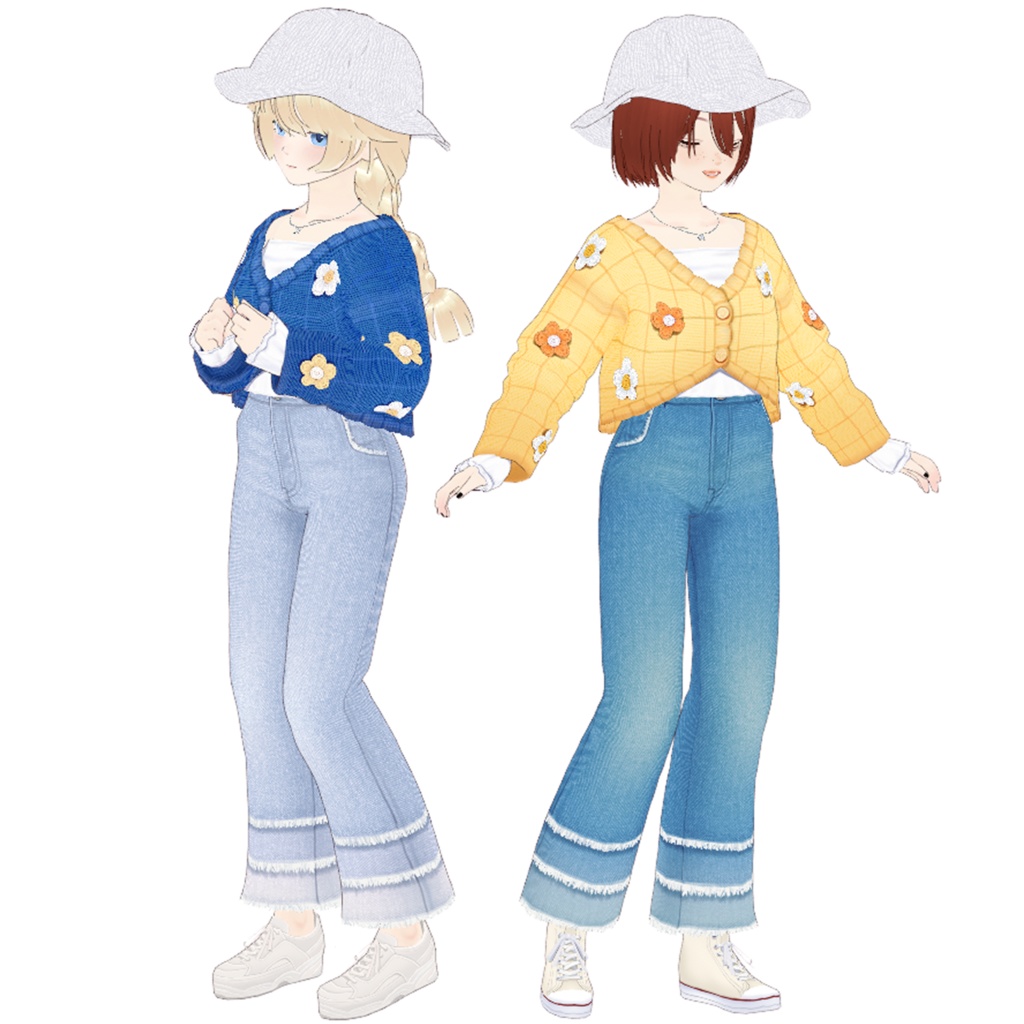 【VRoid】さざ波デニムジーンズ